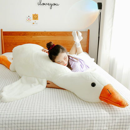 Adorable Giant White Goose Plush Pillow Toy