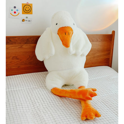 Adorable Giant White Goose Plush Pillow Toy