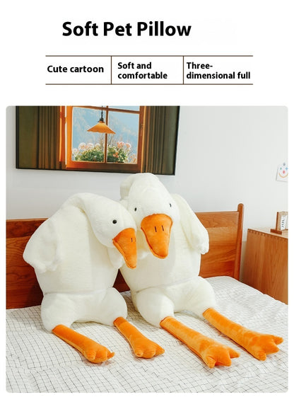 Adorable Giant White Goose Plush Pillow Toy