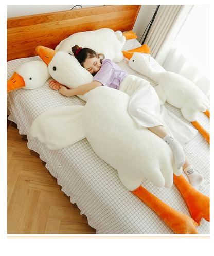 Adorable Giant White Goose Plush Pillow Toy