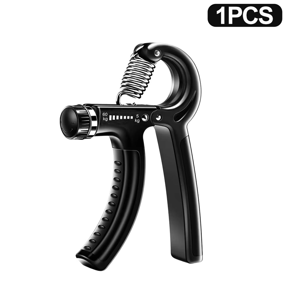 5-60Kg Adjustable Grip Strength Trainer with Finger Exerciser Hand Grip Strengthener for Muscle Building and Injury Recover