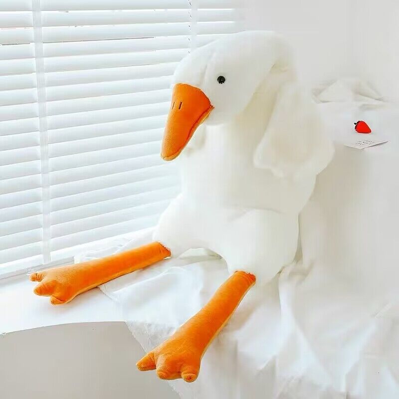 Adorable Giant White Goose Plush Pillow Toy